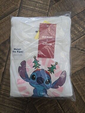 Old Navy Pink Holiday Stitch PJs